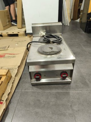 Plancha eléctrica de dos fuegos