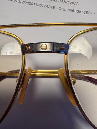 Gafas Cartier Must de Santos chapadas en Oro