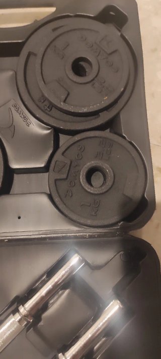 Mancuernas ajustables con maletín