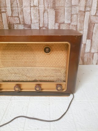 Radio antigua válvulas Madera baquelita vintage
