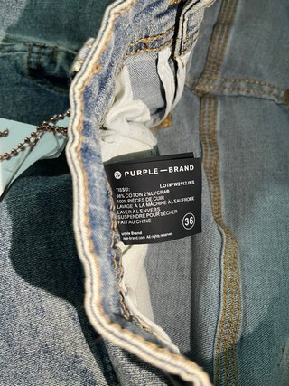 Pantalones cortos vaqueros Purple rasgados