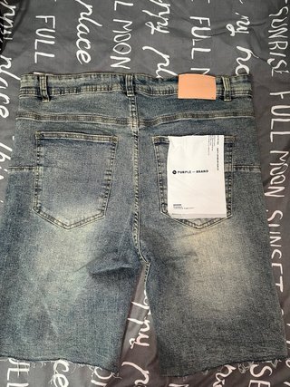 Pantalones cortos vaqueros Purple rasgados