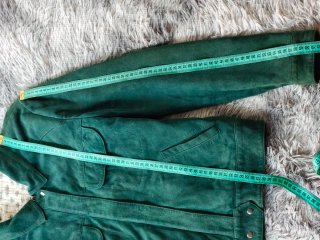 Chaqueta Biker Ante Mujer Verde