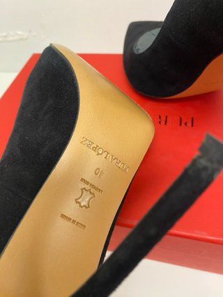 Zapatos Pura Lopez ante tacón alto negros