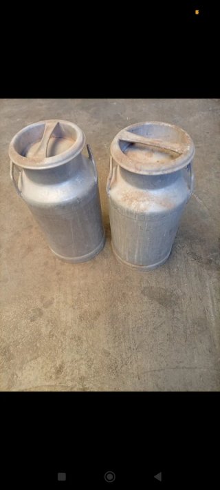 2 Cantarás de leche 30L de Aluminio