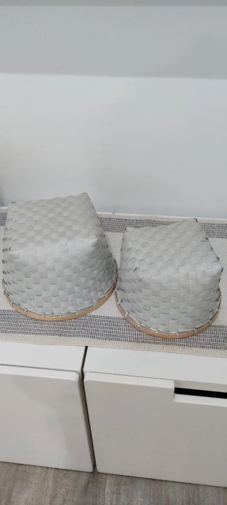 Cestas de bambú y mimbre