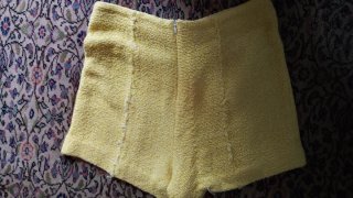 Shorts Zara Amarillo Tweed