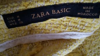 Shorts Zara Amarillo Tweed