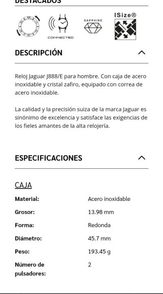 Reloj Jaguar Hombre Cronógrafo Esfera Verde
