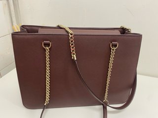 Bolso DKNY Piel Marrón Cadena Dorada