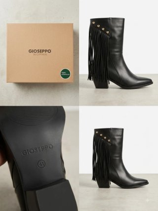 Botines Gioseppo negros mujer talla 41