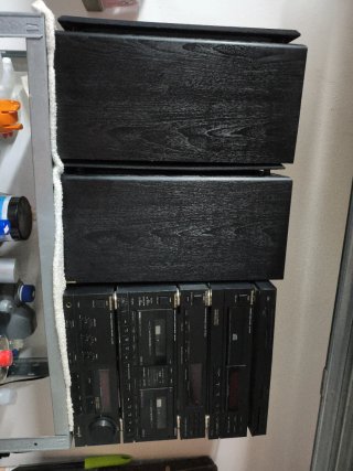 Equipo Technics Negro y Plateado