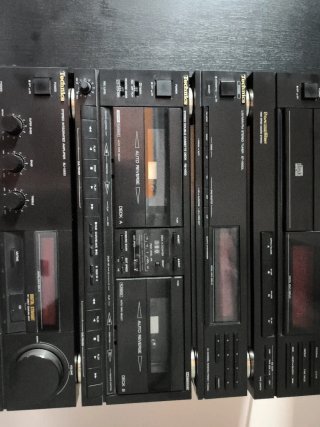 Equipo Technics Negro y Plateado