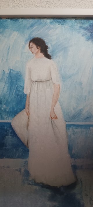 Mujer de blanco - Julio Romero de Torres
