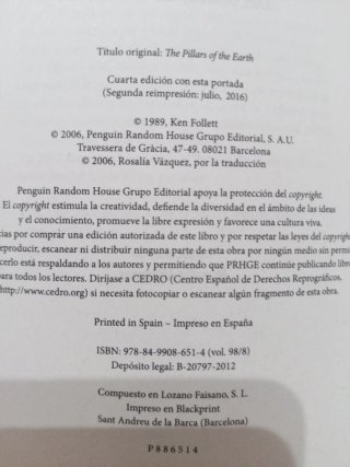 Los pilares de la tierra / The Pillars of the E...