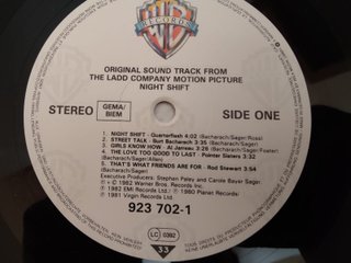 Night Shift – Banda Sonora – Vinilo LP