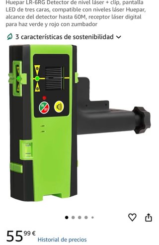 Huepar LR-6RG Detector de nivel láser