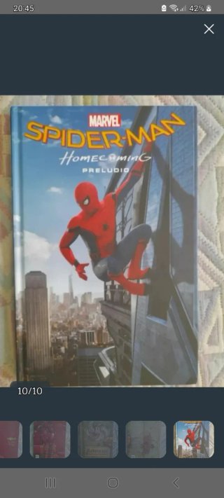 Cómic Spiderman Homecoming.