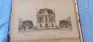 Laminas de proyectos de arquitectura año 1877