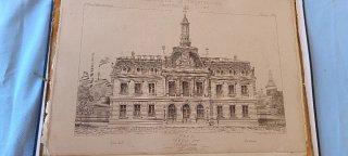 Laminas de proyectos de arquitectura año 1877
