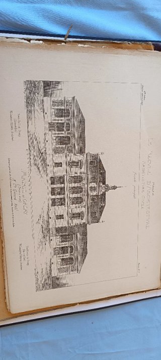 Laminas de proyectos de arquitectura año 1877