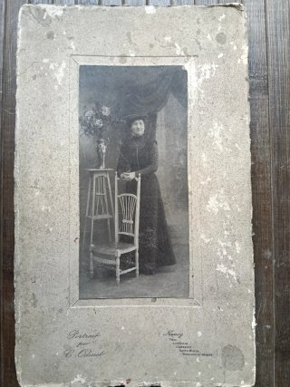 🇫🇷 2 retratos antiguos, C. Odinot. S. XIX