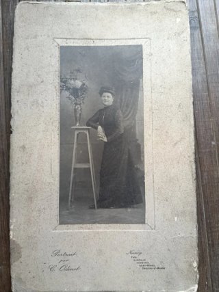 🇫🇷 2 retratos antiguos, C. Odinot. S. XIX