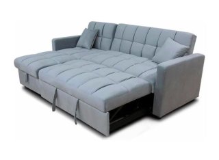 Sofá Cama Chaise Longue Gris