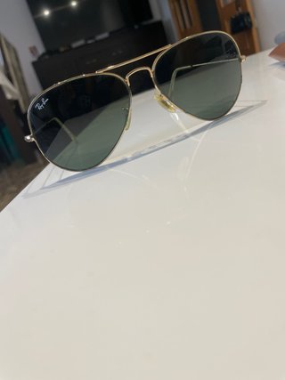 Gafas Ray-Ban Aviator Doradas Verdes