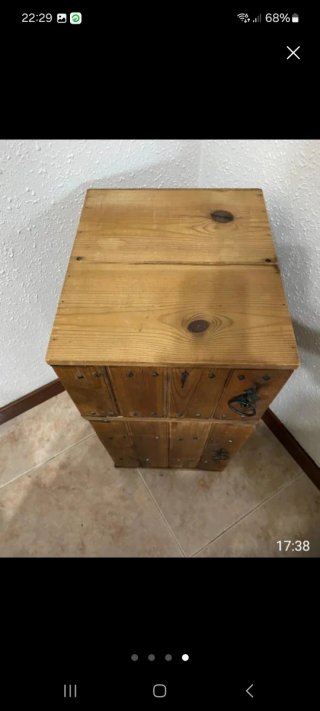 Botellero de madera rústico capacidad 18 botellas