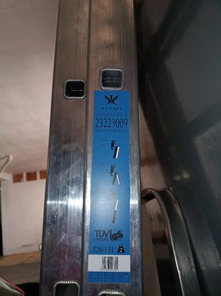 Escalera acero 4m abierta / 8m l