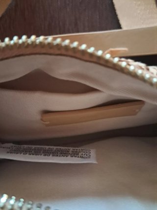 Bolso rafia bandolera beige/marrón