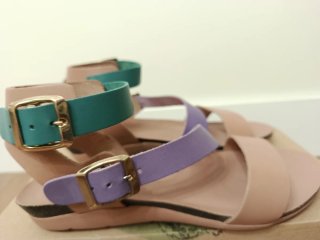 Sandalias TakeMe Verano Mujer Morado/Verde