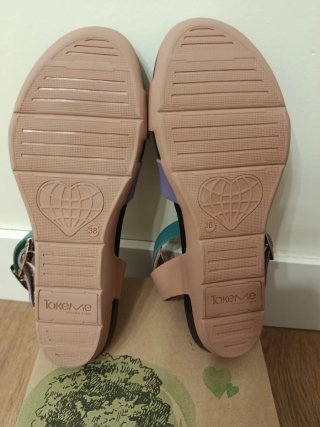 Sandalias TakeMe Verano Mujer Morado/Verde