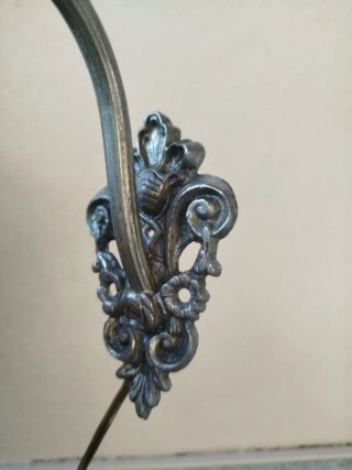 Aplique de pared antiguo metal y cristal