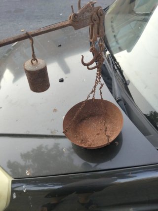 Balanza romana antigua
