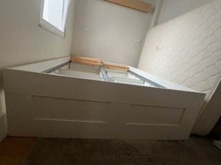 Base Cama IKEA BRIMNES 140x200cm + Somier LURÖY