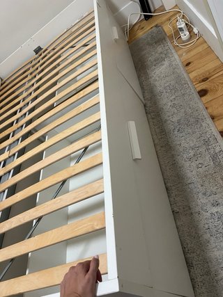 Base Cama IKEA BRIMNES 140x200cm + Somier LURÖY