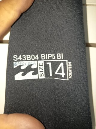 Traje Neopreno Billabong Intruder 3/2 - 14 años