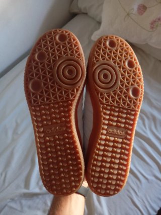 Adidas Samba Blancas y naranjas
