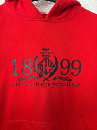 Sudadera FC Barcelona Roja Talla M-L