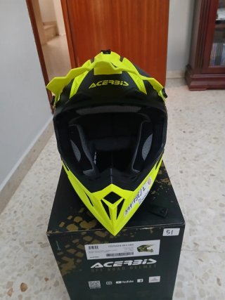 Casco Acerbis Fibra Carbono 940g sin estrenar