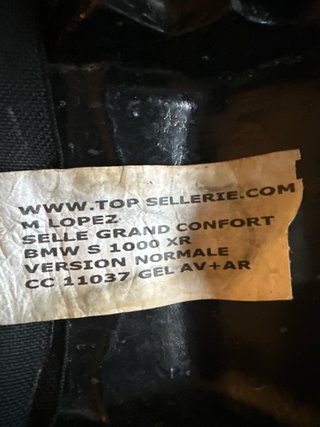 Asiento Moto BMW S1000XR (hasta 2019)