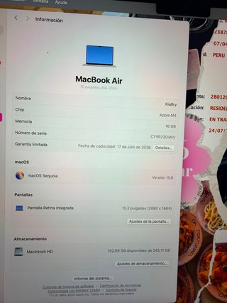 Ordenador portátil Apple MacBook