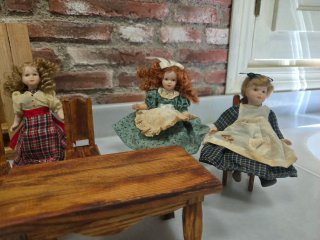 Conjunto Muñecas Porcelana Vintage 15cm