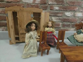 Conjunto Muñecas Porcelana Vintage 15cm