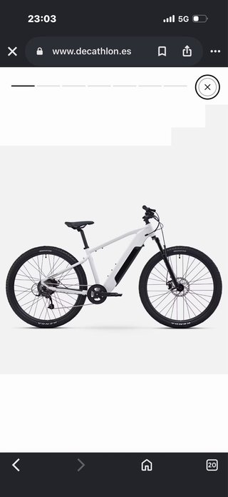 Bicicleta Eléctrica Blanca