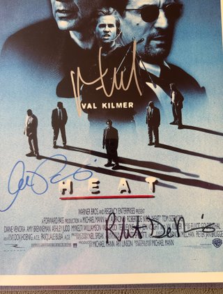Póster Heat Firmado - Al Pacino, De Niro, Kilmer