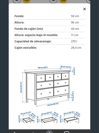 Cómoda blanca