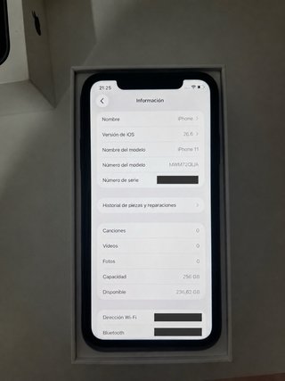 iPhone 11 Negro 256GB